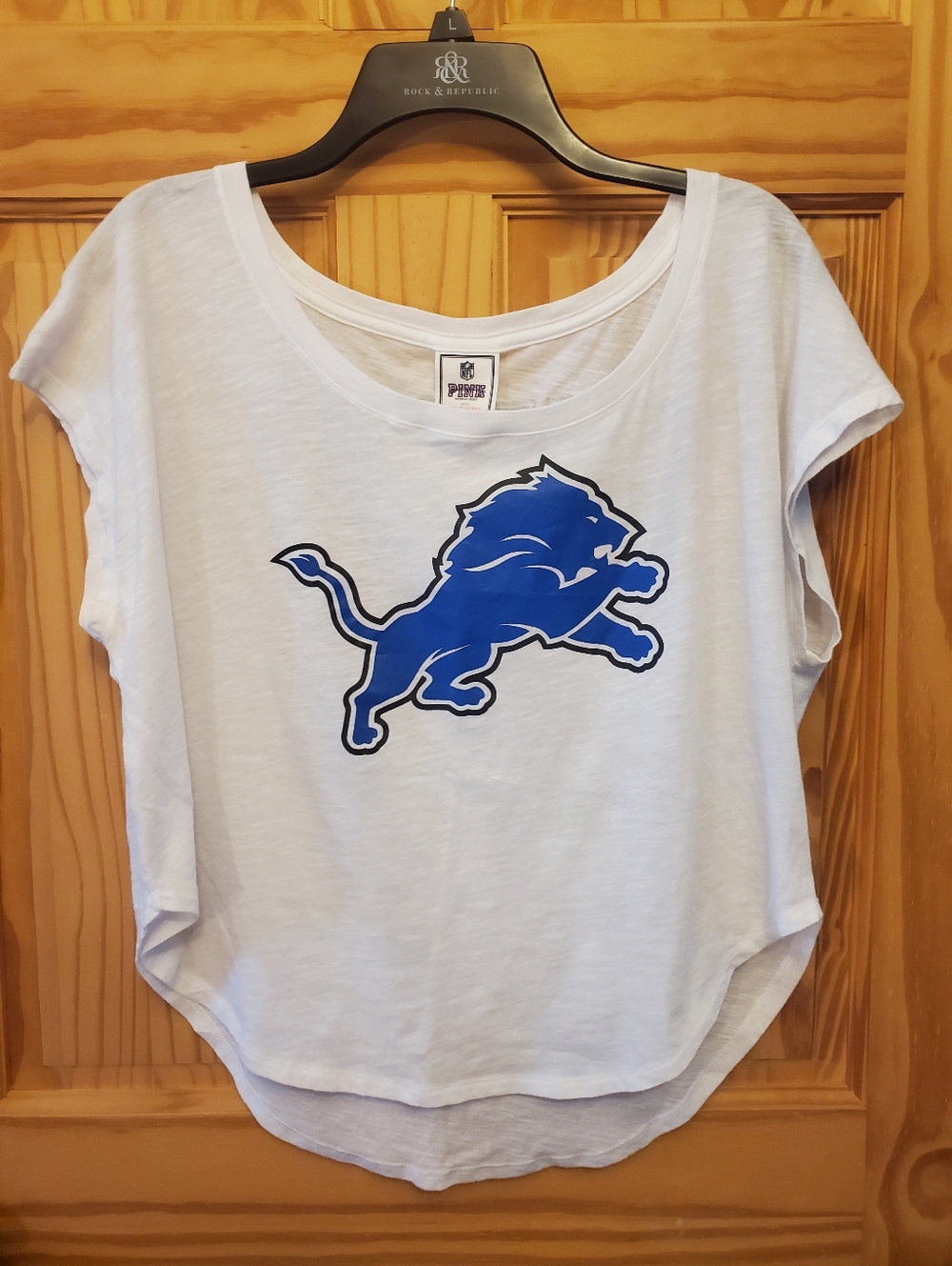 Victoria's Secret Pink Detroit Lions NFL T Shirt Small